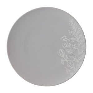 Lenox Oneida Roseto 12-Piece Dinnerware Set , Pumice White, WHITE STONEWARE 897506