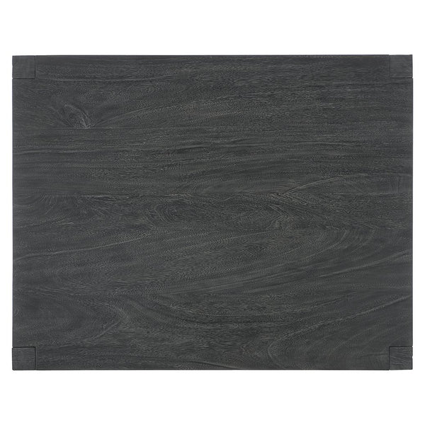 Bernhardt Bernhardt Carbonized Suar Cocktail Table With Planked Top, Sculptural Base, Rustic-Modern Elegance 417021