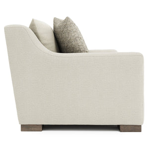 Bernhardt Bernhardt Gabi Loveseat In Luxe Bouclé Fabric — Curved Transitional Design, Plush Cushions & Wood Feet - Made to Order P7085B