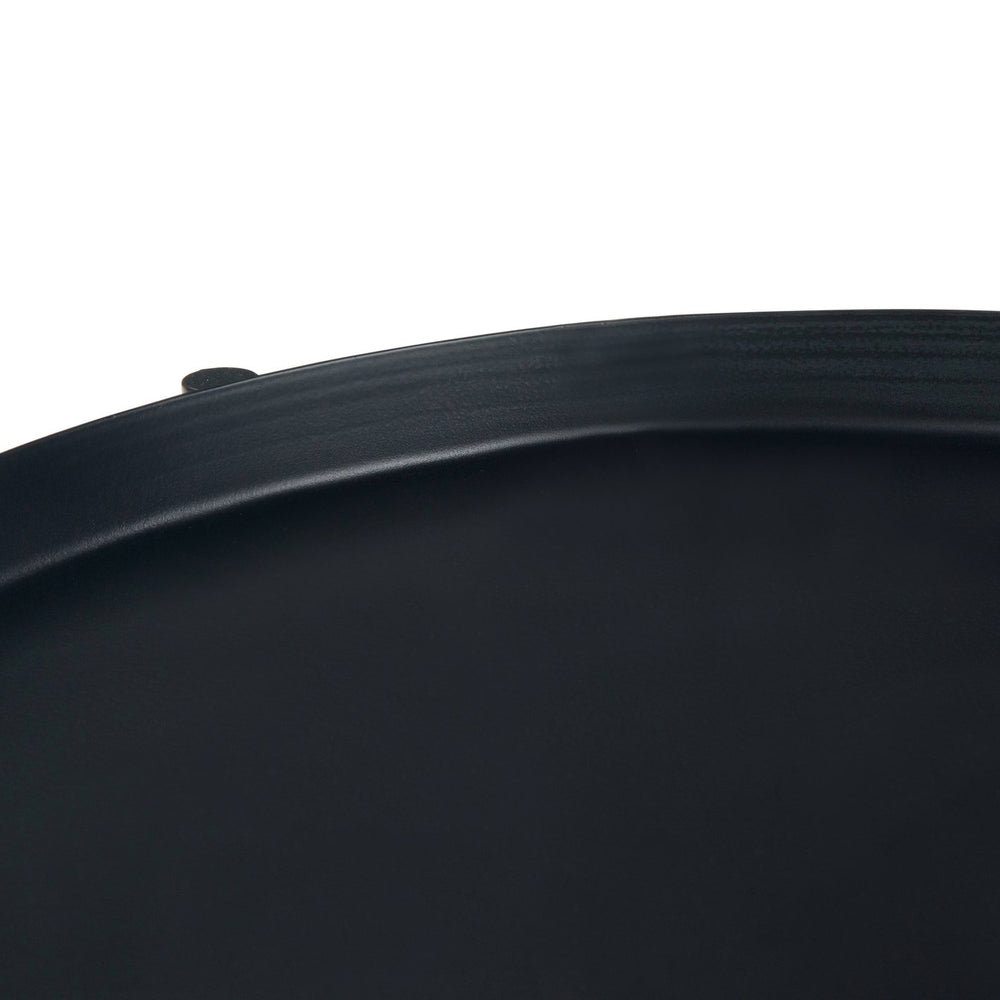 English Elm Monet Metal End Table - Sleek Industrial Design With Reversible Tray Top And Open Shelf Storage B136P158947