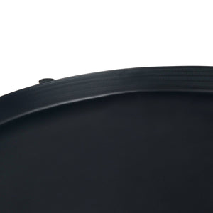 English Elm Monet Metal End Table - Sleek Industrial Design With Reversible Tray Top And Open Shelf Storage B136P158947