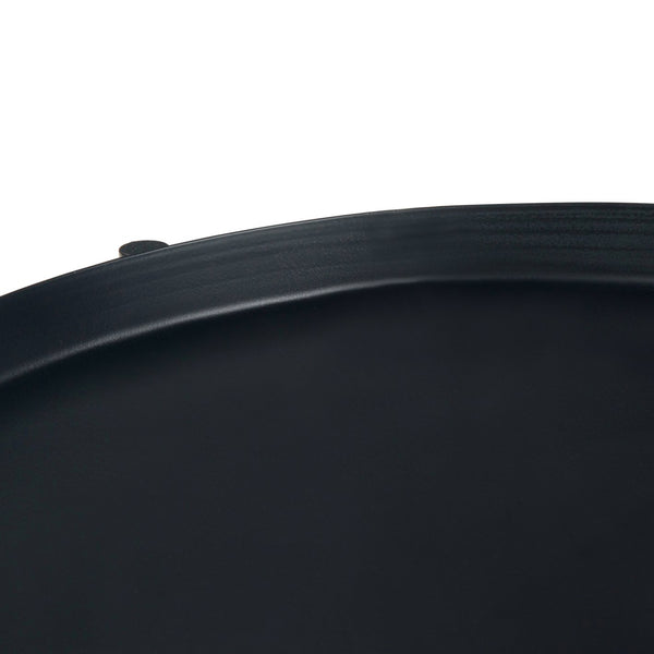 English Elm Monet Metal End Table - Sleek Industrial Design With Reversible Tray Top And Open Shelf Storage B136P158947