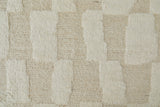 Feizy Rugs Ashby Wool Hand Woven Farmhouse Rug Tan/Ivory 9'-6" x 13'-6"