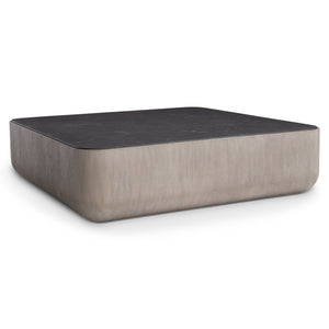 Bernhardt Bernhardt Mahogany Croft Cocktail Table With Semi-Polished Bluestone Top, 1970S Rustic Modern Design 338018