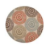 Christopher Knight Home® - Noble House - Seastar Outdoor 7'10" Round Medallion Area Rug, Ivory and Multi