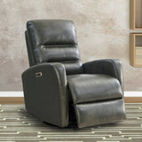 Parker House Parker Living Ringo - Florence Grey Power Swivel Glider Recliner Florence Grey Top Grain Leather with Match (X) MRIN#812GSPH-FGR