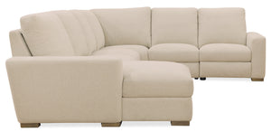 Hooker Furniture Optimus Five Seat Power Sectional with Recline Headrests and Performance Fabric SS925-5PC2-405-S
