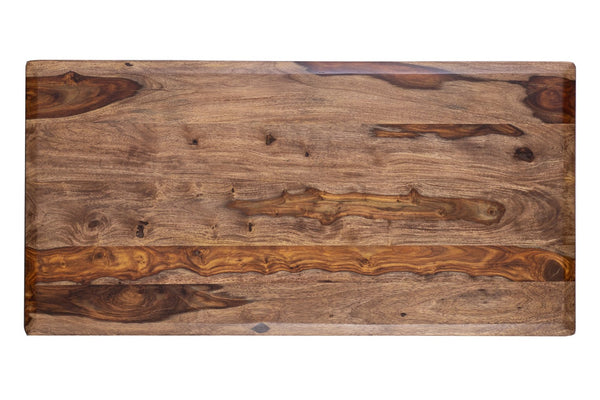 Porter Designs Porter Sonora Solid Sheesham Wood Coffee Table – Handcrafted Elegance With Unique Natural Finish Brown Wood 05-196-13-9740