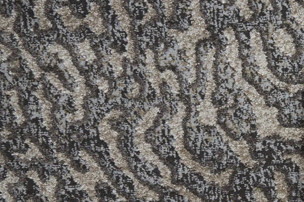 Feizy Rugs Vancouver Abstract Area Rug - Durable Polypropylene Polyester Blend With Modern Turkish Artistry Gray,Taupe,Ivory Polypropylene,Polyester Vnr39fjfbgechlg00