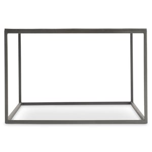 Bernhardt Bernhardt Modern Industrial Thompson Cocktail Table With Graphite Metal Top & Cast-Aluminum Base, Durable Design 525005