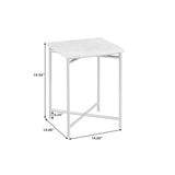 Stone Top Nesting Table Silver with Stone P301726B Pulaski Furniture