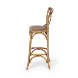 Wooden Cross Back Barstool EFS81571 Park Hill