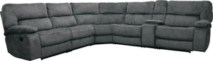 Parker House Parker Living Chapman - Polo 6 Modular Piece Manual Reclining Sectional with Drop Down Table Polo 94% Polyester, 6% Nylon (W) MCHA-PACKA-POL