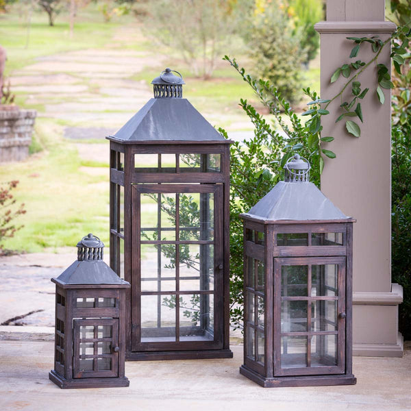 Park Hill Transom Window Lanterns - Set of 3 ELW82259