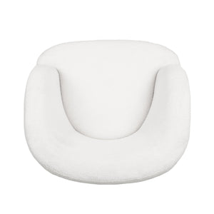 English Elm Christopher Knight Home® - Swivel Upholstered Accent Chair with Plush Fabric Comfort and 360° Rotation for Living Rooms White 74240.00WHI