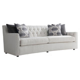 Candace Elegant Crescent-Shaped Sofa with Welt Trim & Button Tufting, 96