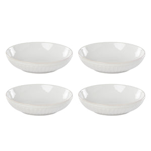 Lenox French Perle Groove Pasta Bowls, Set of 4 White, WHITE STONEWARE 895708