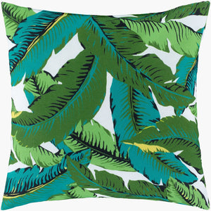 Livabliss Ulani Woven Polyester Coastal Square Accent Pillow for Beach House Boho Decor UL003-1616
