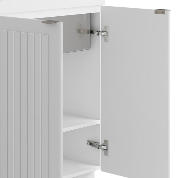 English Elm Murphy 28" Laundry Cabinet With Deep Stainless Steel Sink & High-Arch Faucet - Perfect For Your Space! B136P158808
