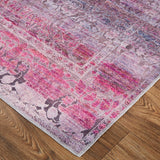 Feizy Rugs Voss Polyester Machine Made Casual Rug Pink/Purple 10'-6" x 14'