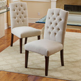 Christopher Knight Home® Set of 2 Crown Fabric Dining Chairs - Off-White