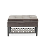 Christopher Knight Home® - Noble House - - Square Ottoman With Storage And Bottom Rack