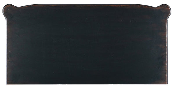 Hooker Furniture Charleston Maraschino Cherry Five-Drawer Chest With Felt & Cedar Liners, Antique-Pewter Hardware Elegance Black 6750-90010-97