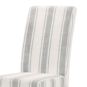 English Elm Christopher Knight Home® - DINING Chair with Plush Fabric Upholstery, Rubberwood Legs, Contemporary Minimalist Comfort and Style Grey Stripe 60162.00GRYLNN