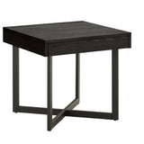 Saskai Wood Finish End Table with One Drawer