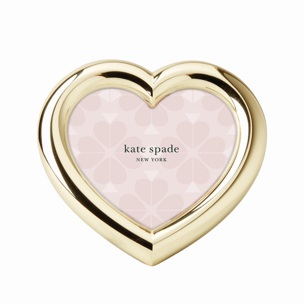 Lenox Kate Spade Charmed Life Gold Heart Frame Metallic, GOLD METAL 894020