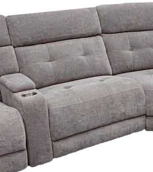 Parker House Parker Living Richland Collection Power Armless Recliner In Elegant Bristol Fabric For Ultimate Comfort Grey 100% Polyester (S) Mric#810ph-brgr