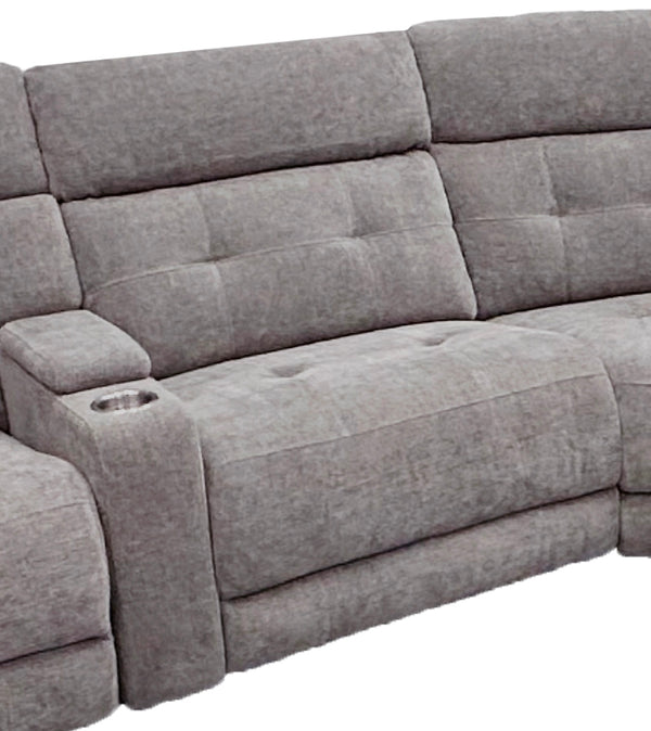 Parker House Parker Living Richland Collection Power Armless Recliner In Elegant Bristol Fabric For Ultimate Comfort Grey 100% Polyester (S) Mric#810ph-brgr