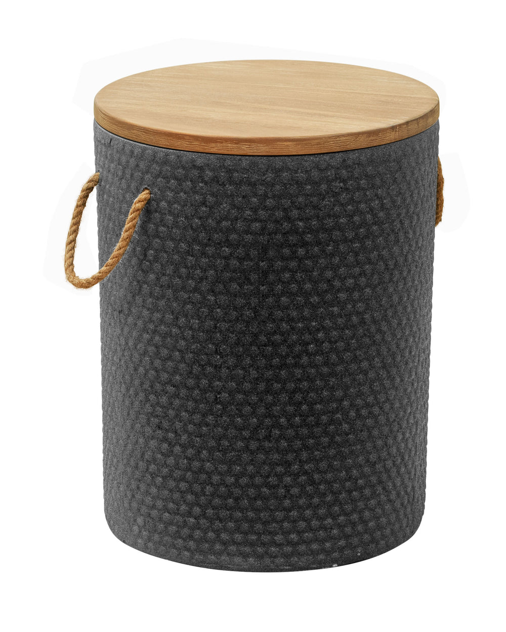 Zuo Modern Beban Side Table In Graphite & Natural – Modern Acacia Wood And Terrazzo Design For Any Space Black Acacia Wood,Super Poly,Stone 704105-zuo-modern