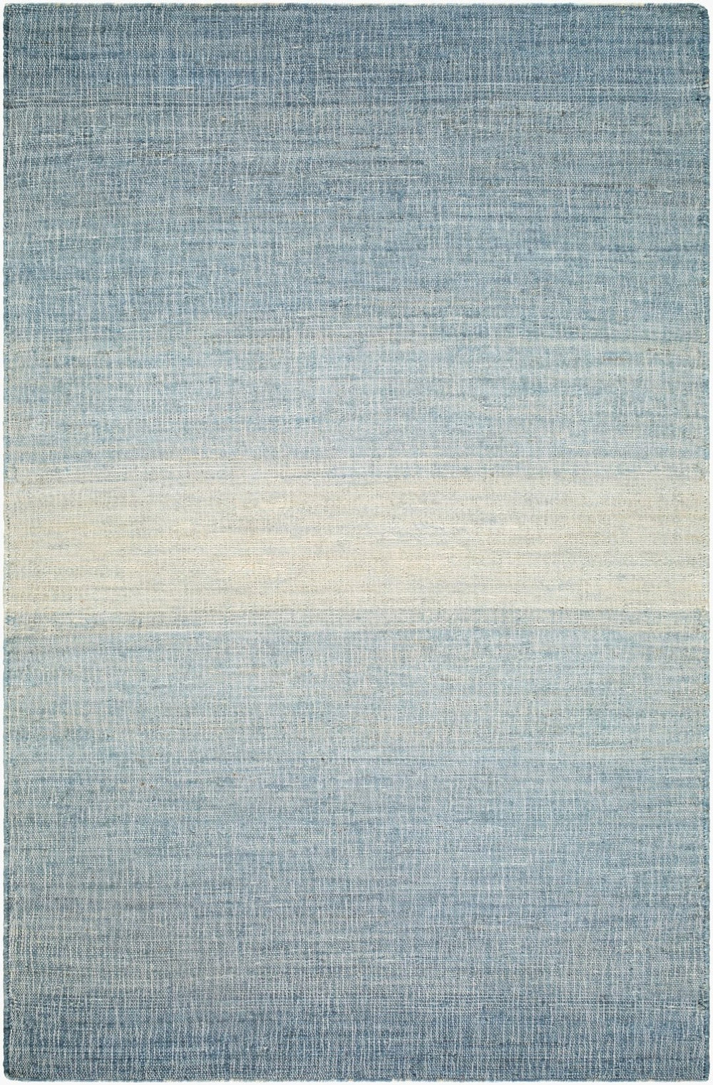 Livabliss Umbria Handwoven Jute Flatweave Accent Rug Natural Fiber for Entryway or Bathroom Sky Blue, Powde 5' x 7'6" UMB2300-576