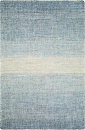 Livabliss Umbria Handwoven Jute Flatweave Accent Rug Natural Fiber for Entryway or Bathroom Sky Blue, Powde 5' x 7'6" UMB2300-576