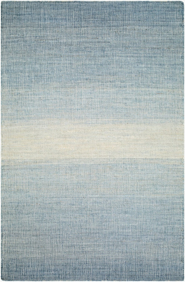 Livabliss Umbria Handwoven Jute Flatweave Accent Rug Natural Fiber for Entryway or Bathroom Sky Blue, Powde 5' x 7'6" UMB2300-576