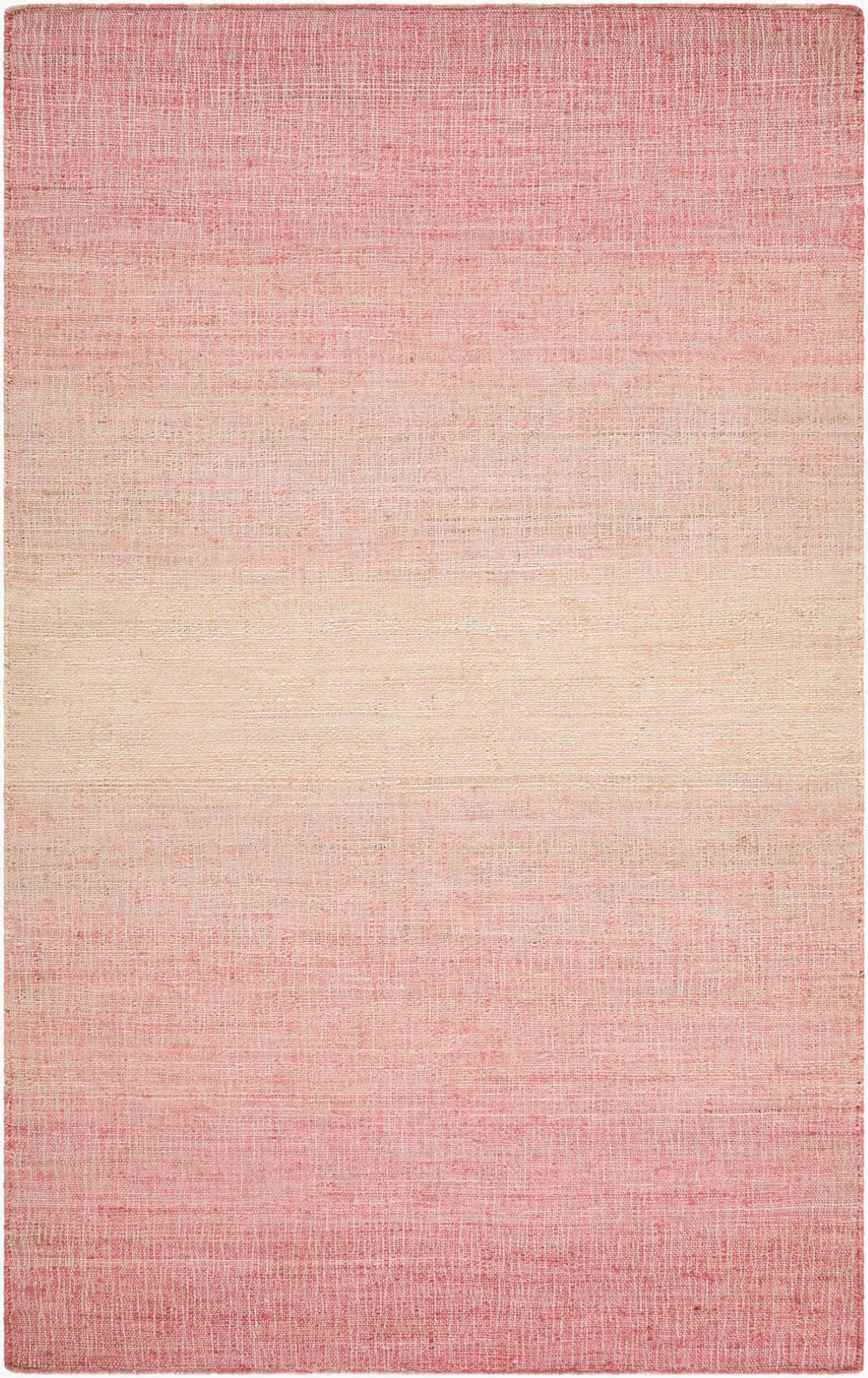 Livabliss Umbria Handwoven Jute Flatweave Rug Natural Fiber Accent for Entryway or Bath Rose, Blush 2' x 3' UMB2303-23