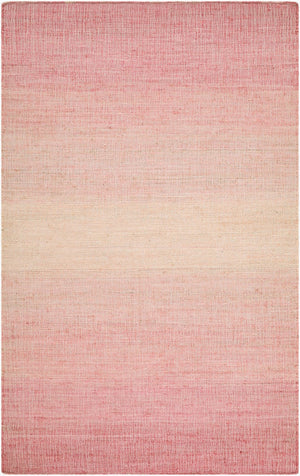 Livabliss Umbria Handwoven Jute Flatweave Rug Natural Fiber Accent for Entryway or Bath Rose, Blush 2' x 3' UMB2303-23