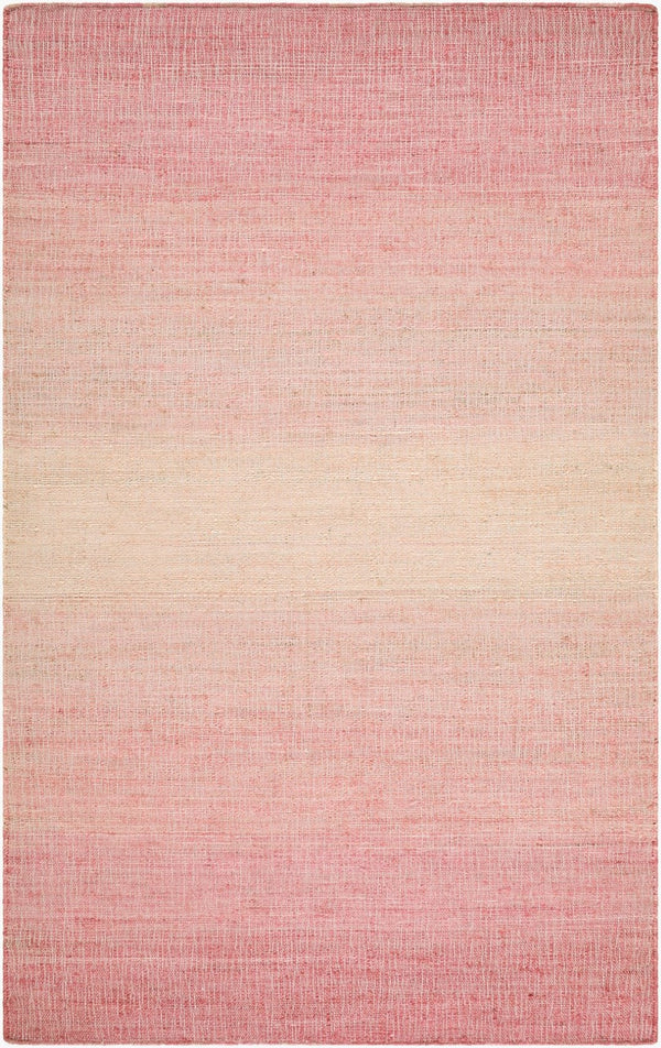 Livabliss Umbria Handwoven Jute Flatweave Rug Natural Fiber Accent for Entryway or Bath Rose, Blush 2' x 3' UMB2303-23