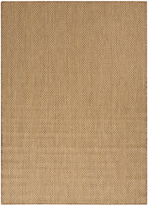 Nourison Courtyard COU01 Machine Made Power-loomed Borderless Design Indoor/Outdoor Modern Outdoor Rug Jute, Jute 90% Polypropylene,10% Polyester 99446991065