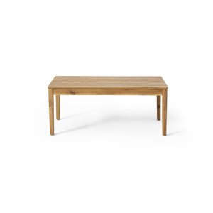 English Elm Christopher Knight Home® - BRYAN Teak Acacia Coffee Table - Rustic Outdoor Wood Accent 36.25" W Durable Weather-Resistant Design 72215.00