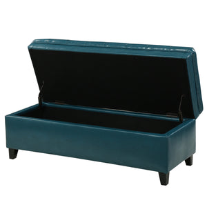English Elm Juliana Rectangular Storage Ottoman Upholstered Lift Top for Living Room Seating 57741.00TEL