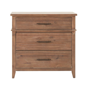 English Elm Christopher Knight Home® - Berghoff Acacia Wood 3-Drawer Dresser in Brown — Sustainable, California-Designed, Durable Storage Solution 70837.00