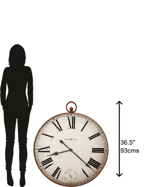 Hekman Furniture 625647 Large Antique Pocket Watch Wall Clock - Stunning 32-inch Design With Quartz Movement & Vintage Style  Gallery Pocket Watch Ii Wall Clock 625647