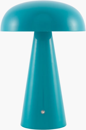 Livabliss Umbra Cordless Felt and Metal Accent Lamp Hand Painted Artisan Nightstand Light UMR-011