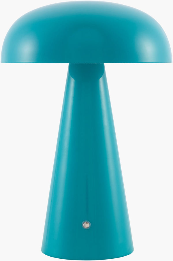 Livabliss Umbra Cordless Felt and Metal Accent Lamp Hand Painted Artisan Nightstand Light UMR-011
