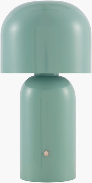 Livabliss Umbra Cordless Accent Lamp with Hand-painted Metal Base and Felt Shade for Any Room UMR-023