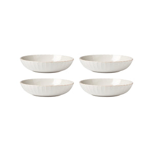 Lenox French Perle Scallop Pasta Bowls, Set of 4 White, WHITE STONEWARE 897193