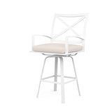 Bristol Swivel Counter Stool in Canvas Natural w/ Self Welt SW501-7C-5404 Sunset West