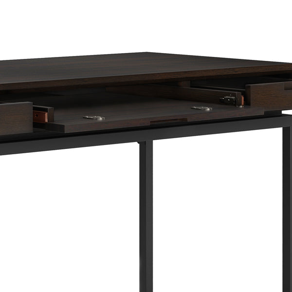 English Elm Banting Mid Century Desk In Hickory Brown - Stylish, Versatile Workspace With Storage & Durability B136P158456